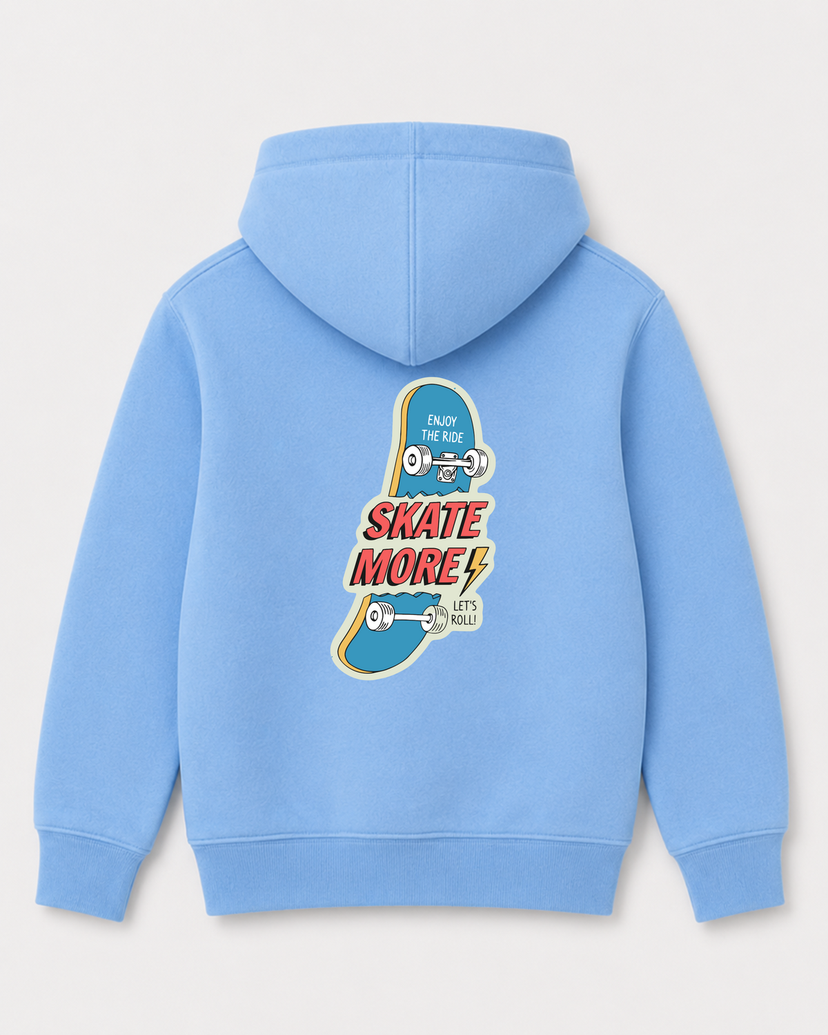 Sky Blue hoodie back 1068