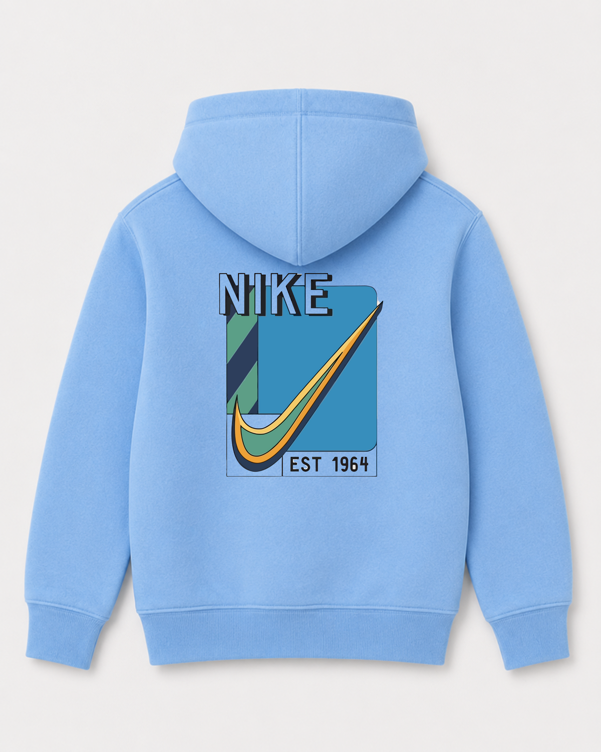 Sky Blue hoodie back 1254