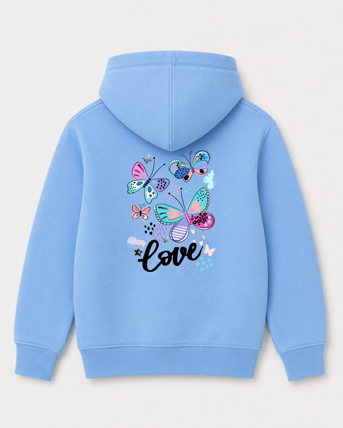 Sky Blue hoodie back 1299