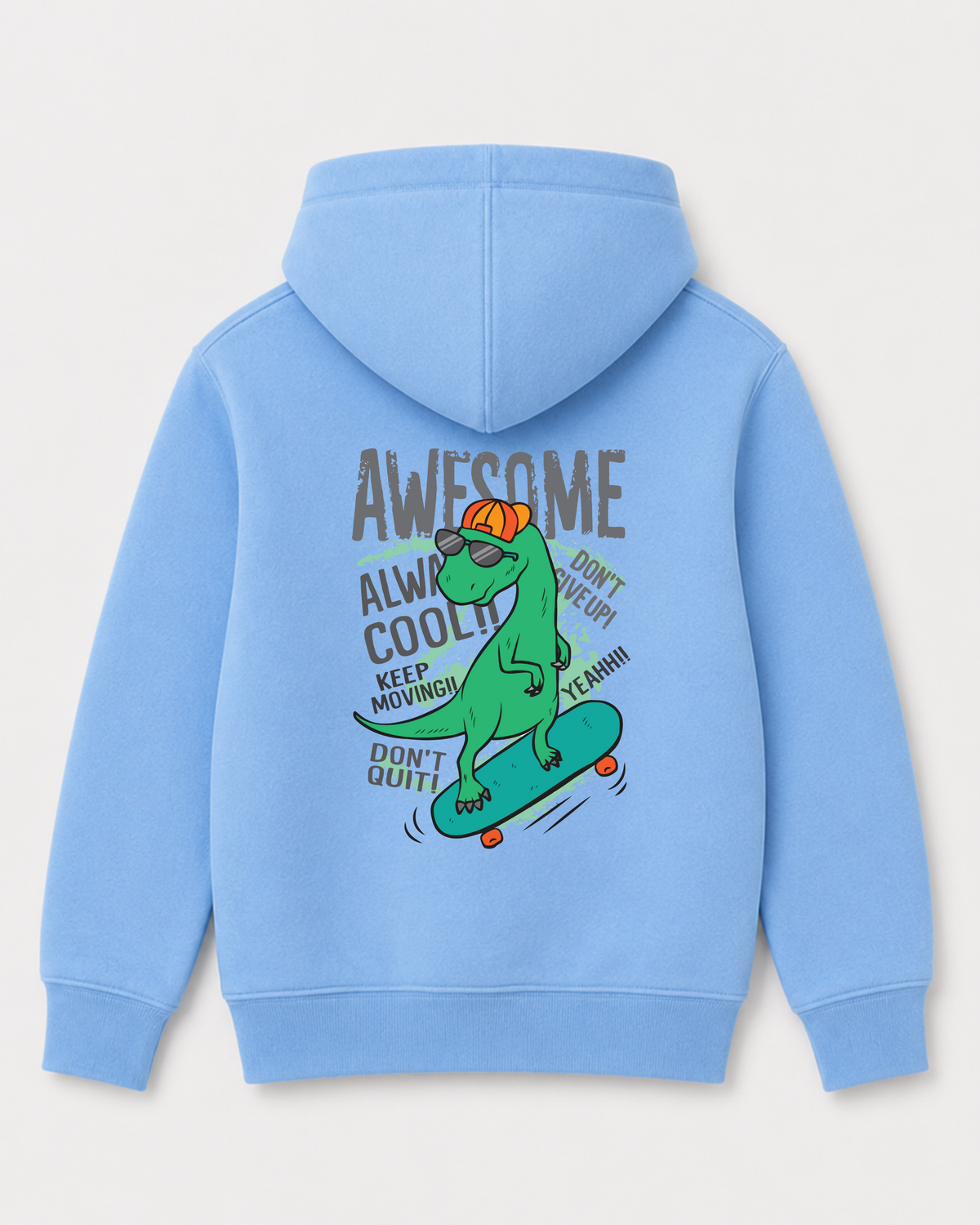 Sky Blue hoodie back 1349