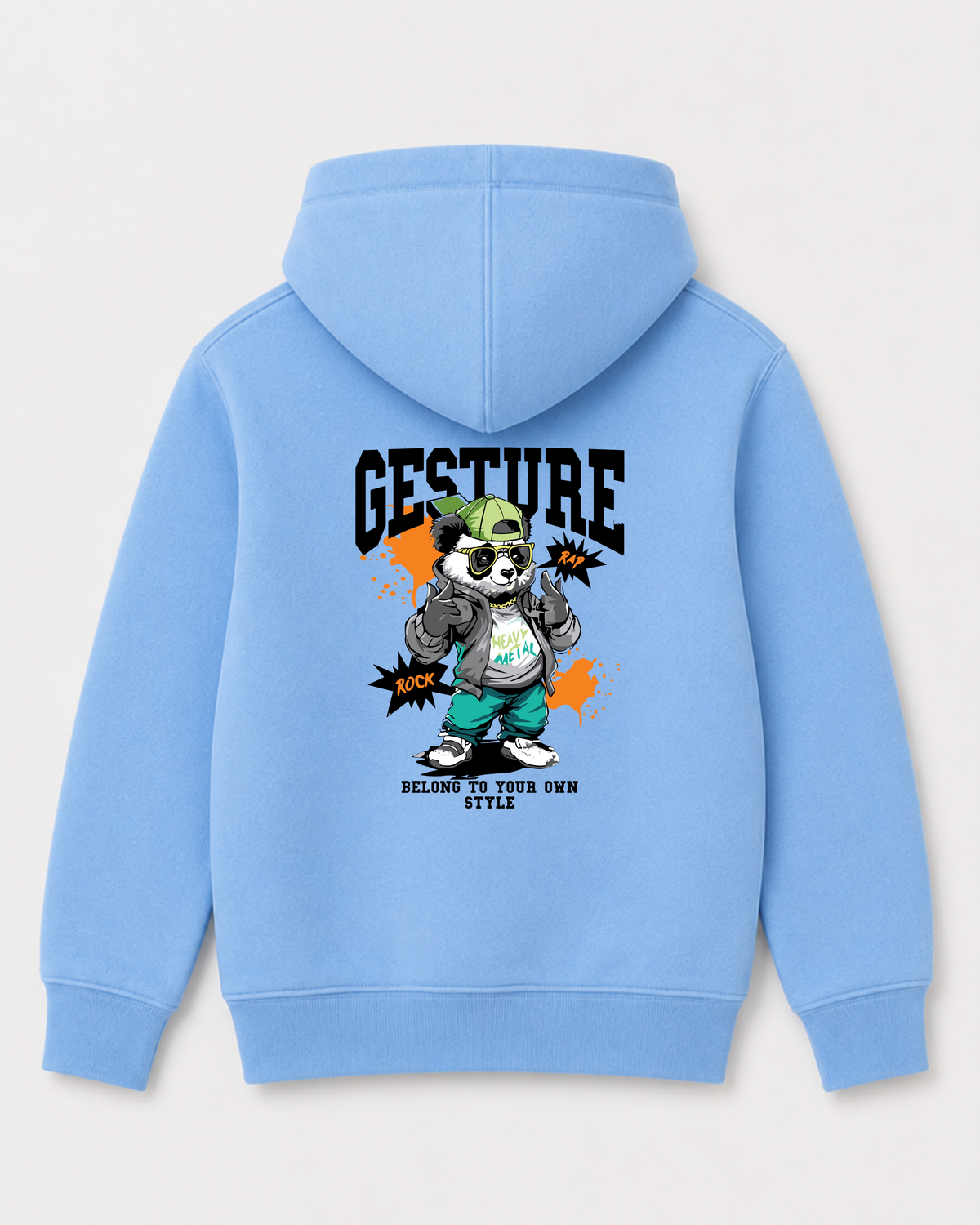 Sky Blue hoodie back 1373