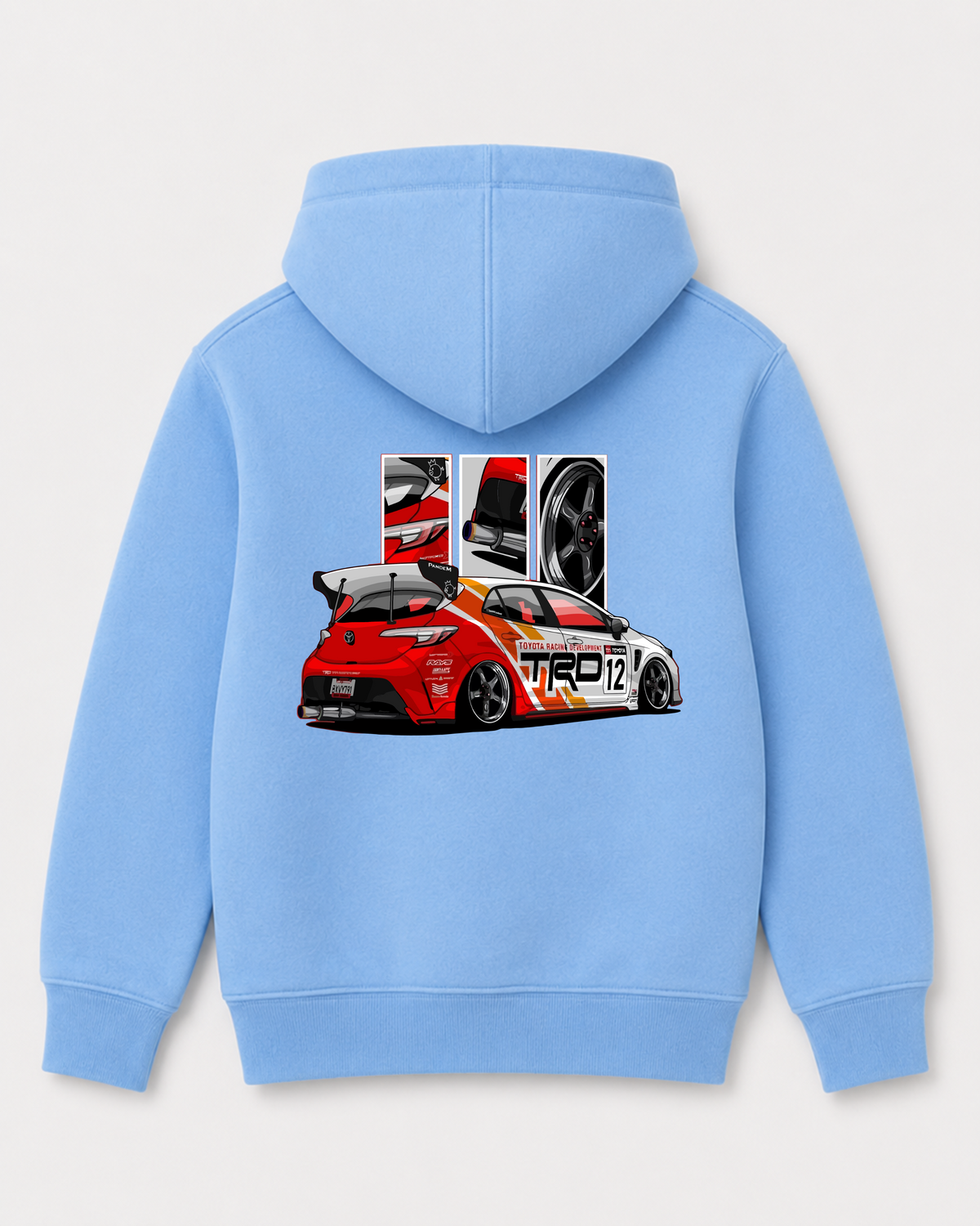 Sky Blue hoodie back 1634