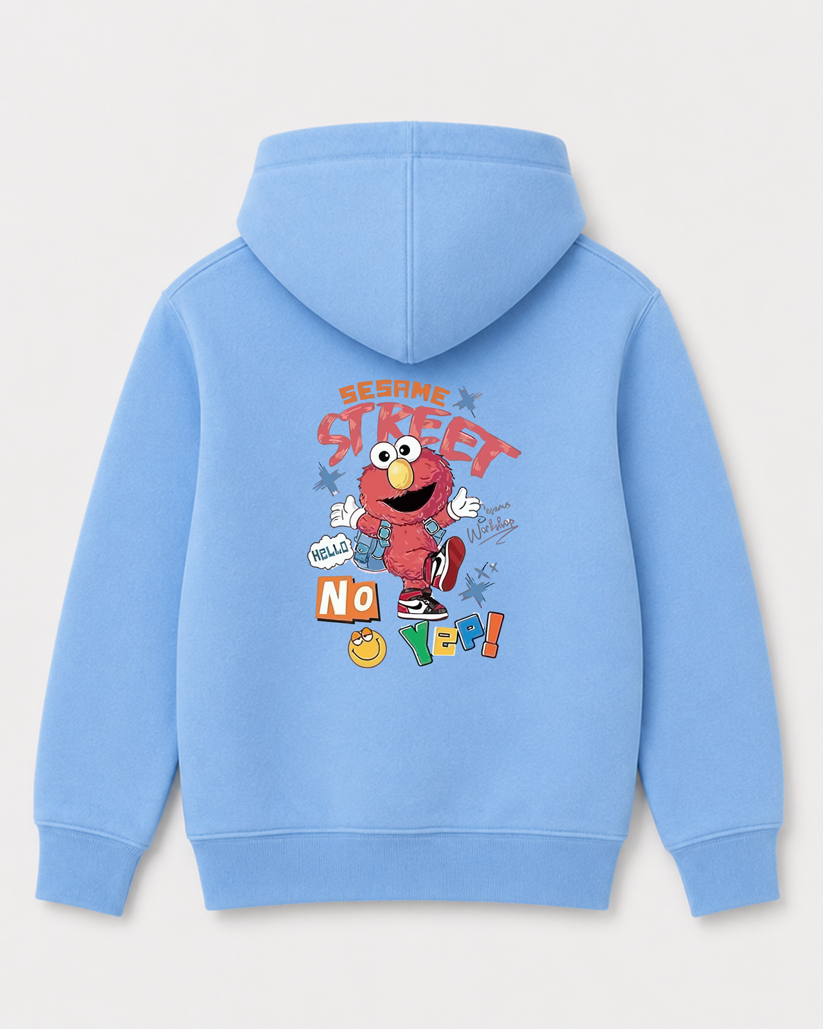Sky Blue hoodie back 2158