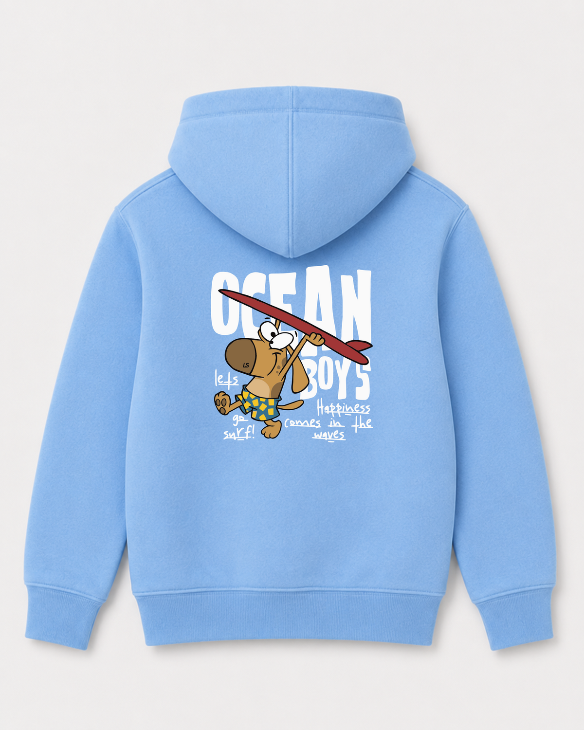 Sky Blue hoodie back 2164