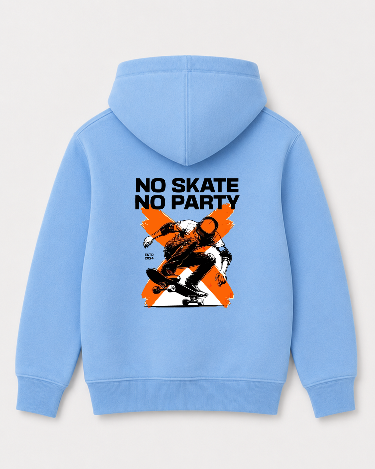 Sky Blue hoodie back 3015