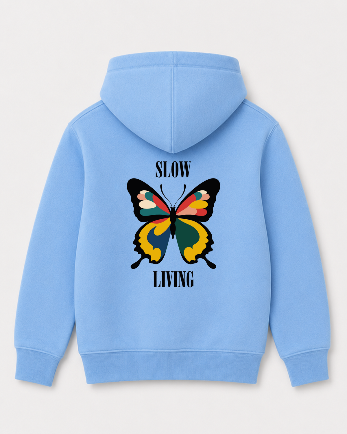 Sky Blue hoodie back 3017