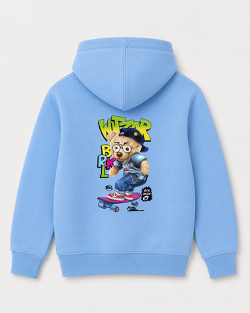 Sky Blue hoodie back 3046