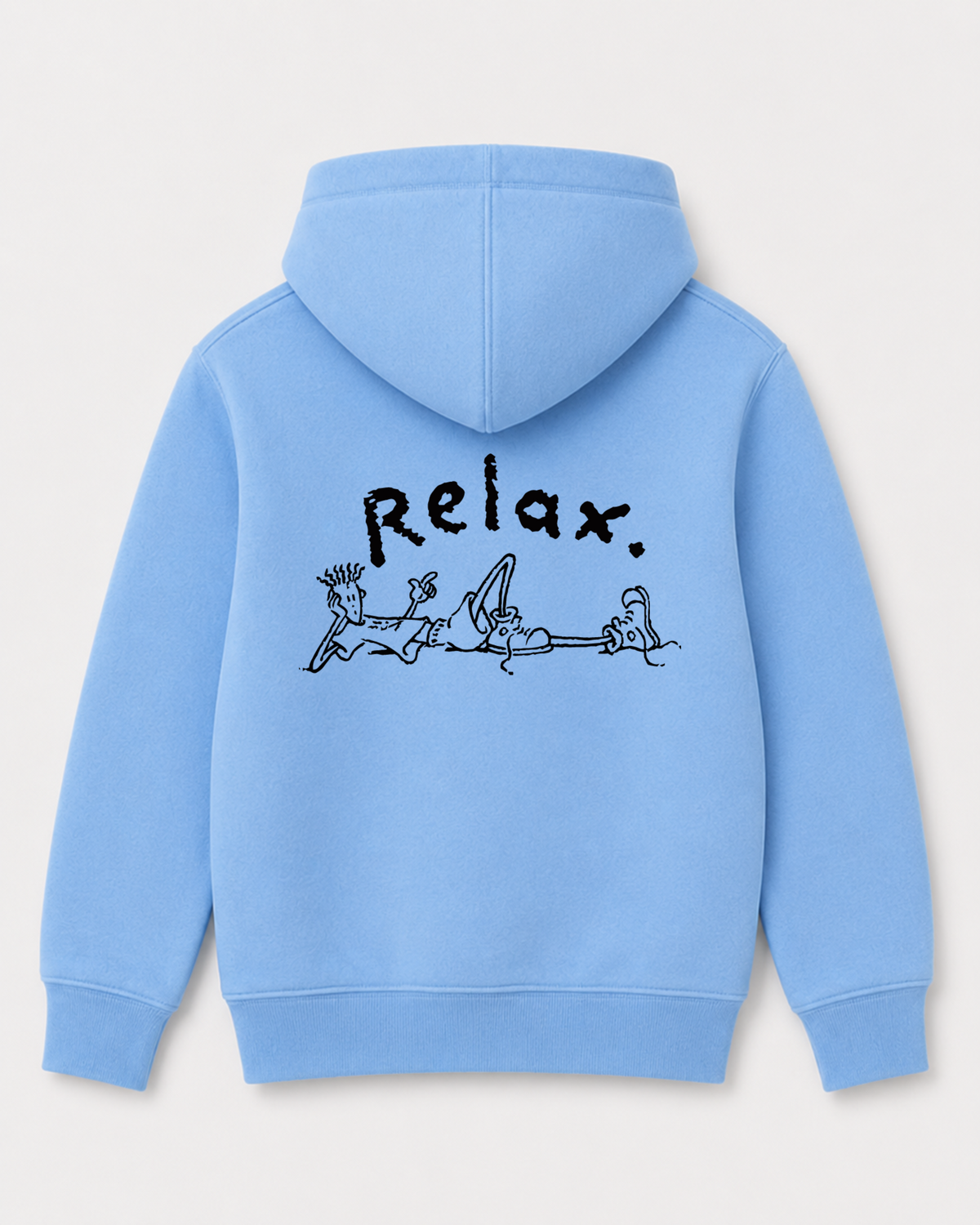Sky Blue hoodie back 3074
