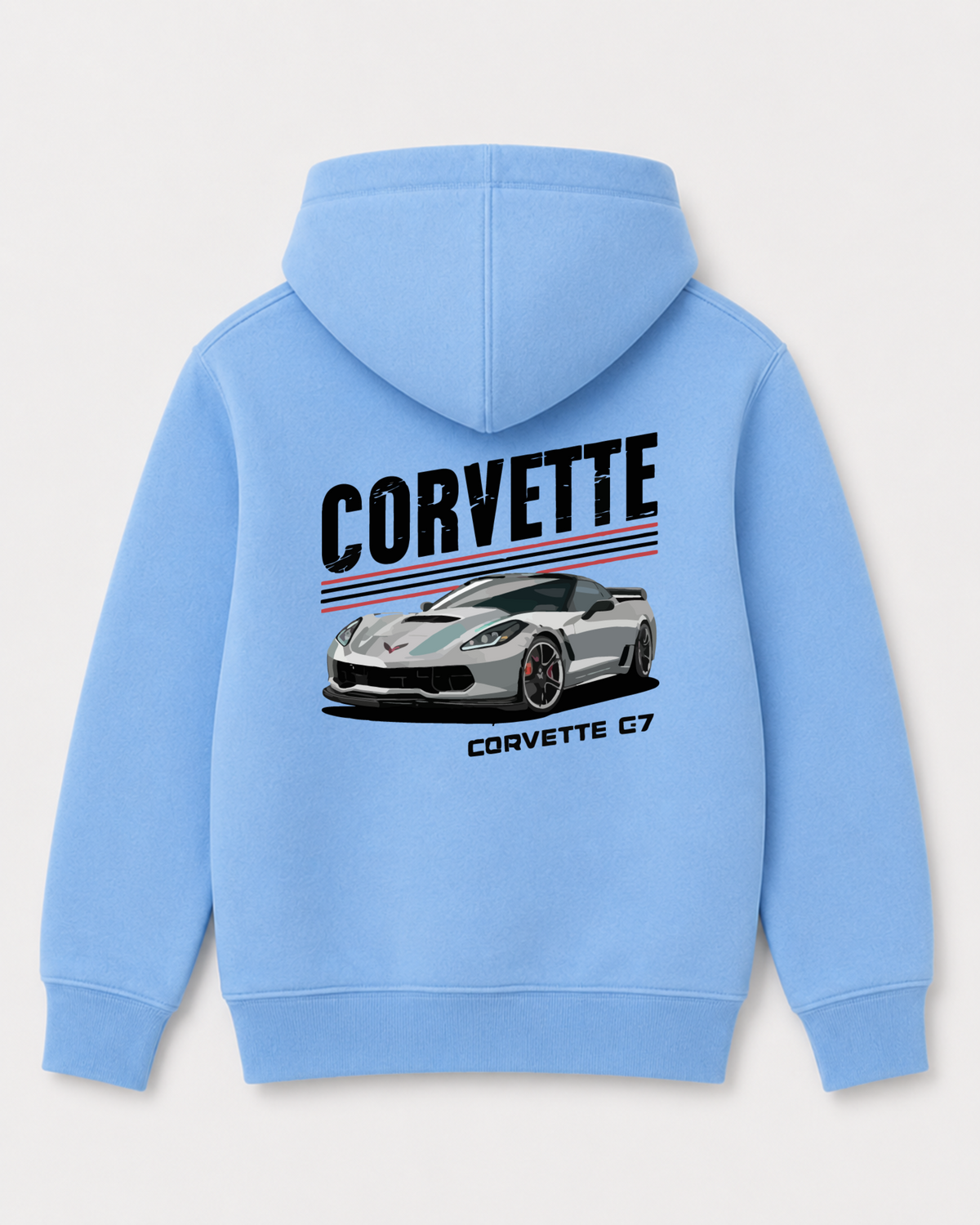 Sky Blue hoodie back 3075