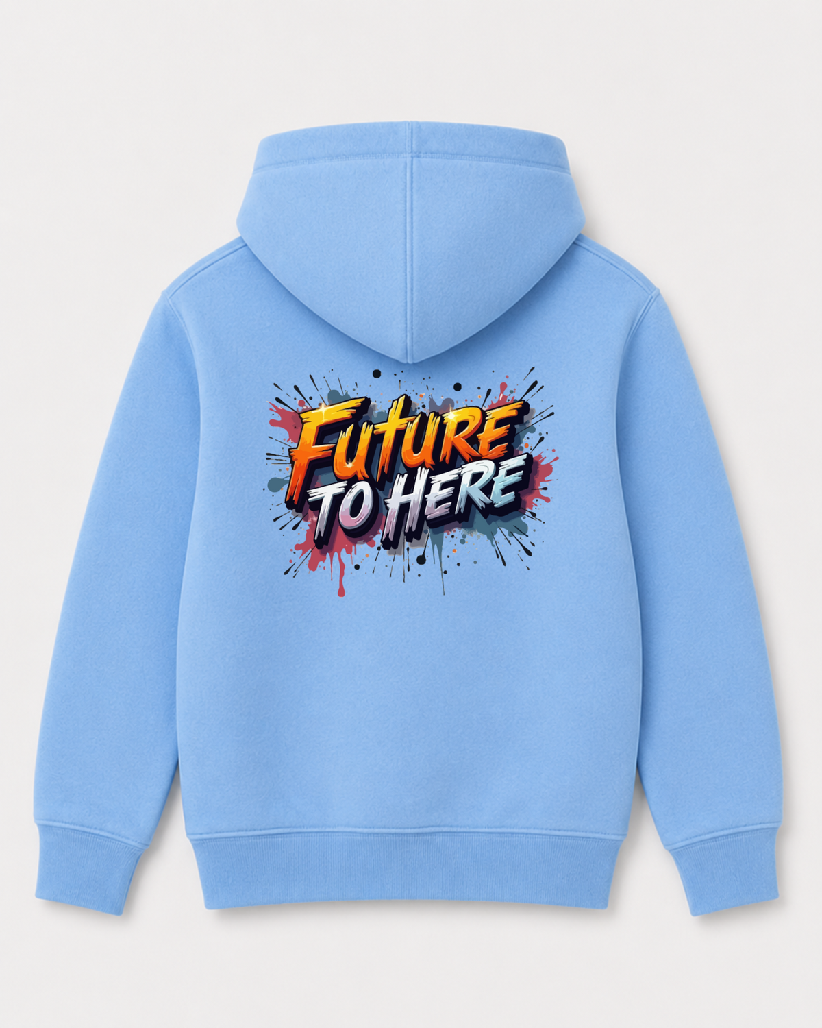 Sky Blue hoodie back 3094