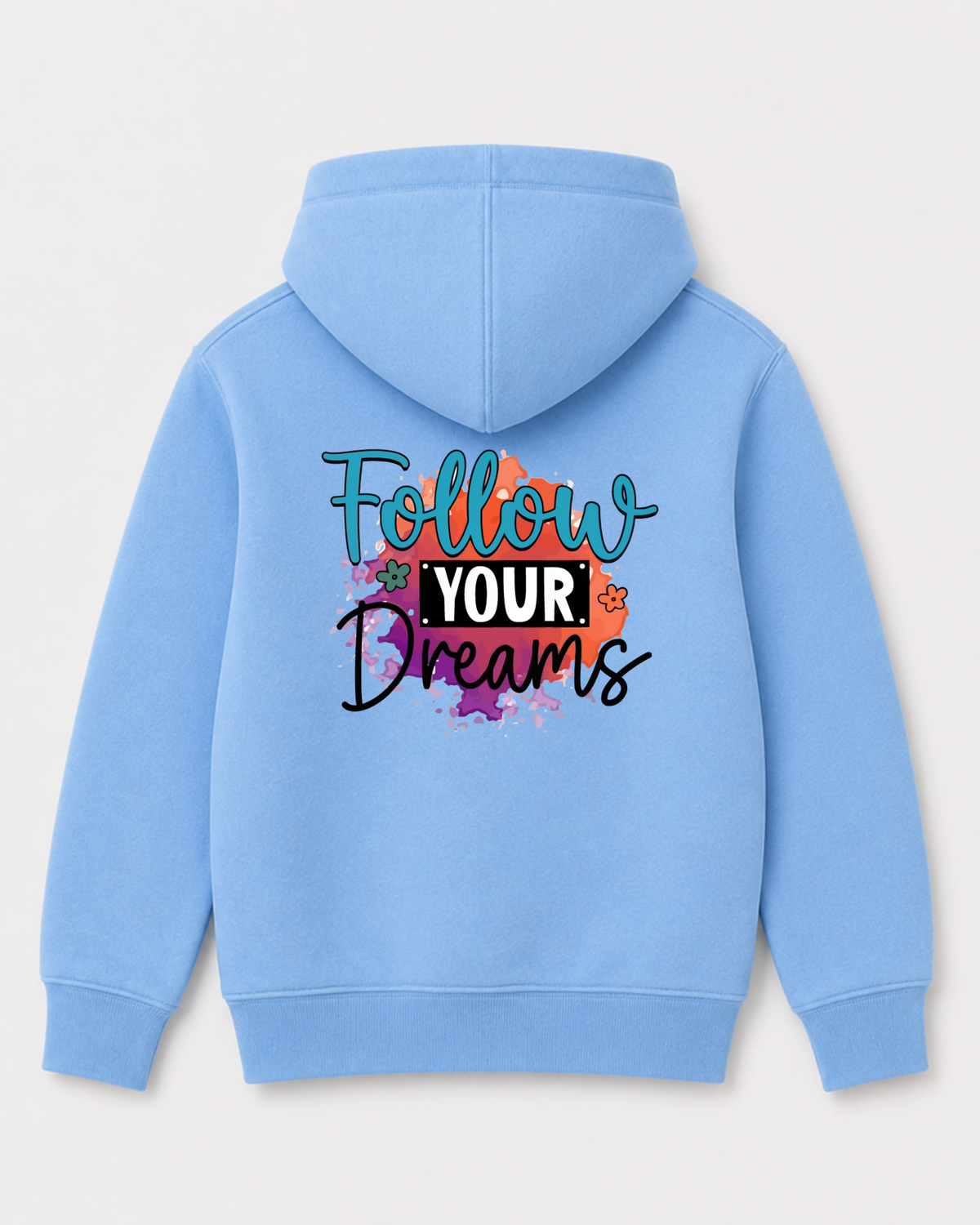 Sky Blue hoodie back 3163