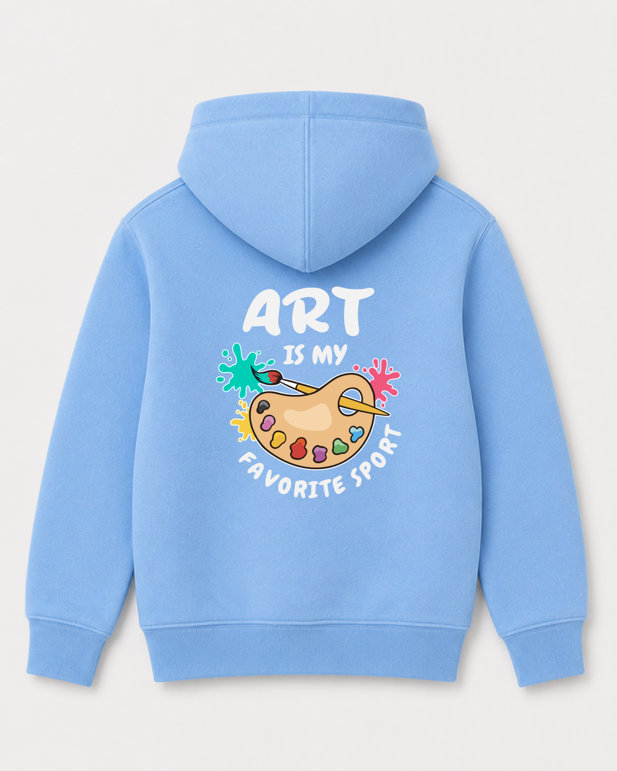 Sky Blue hoodie back 3179