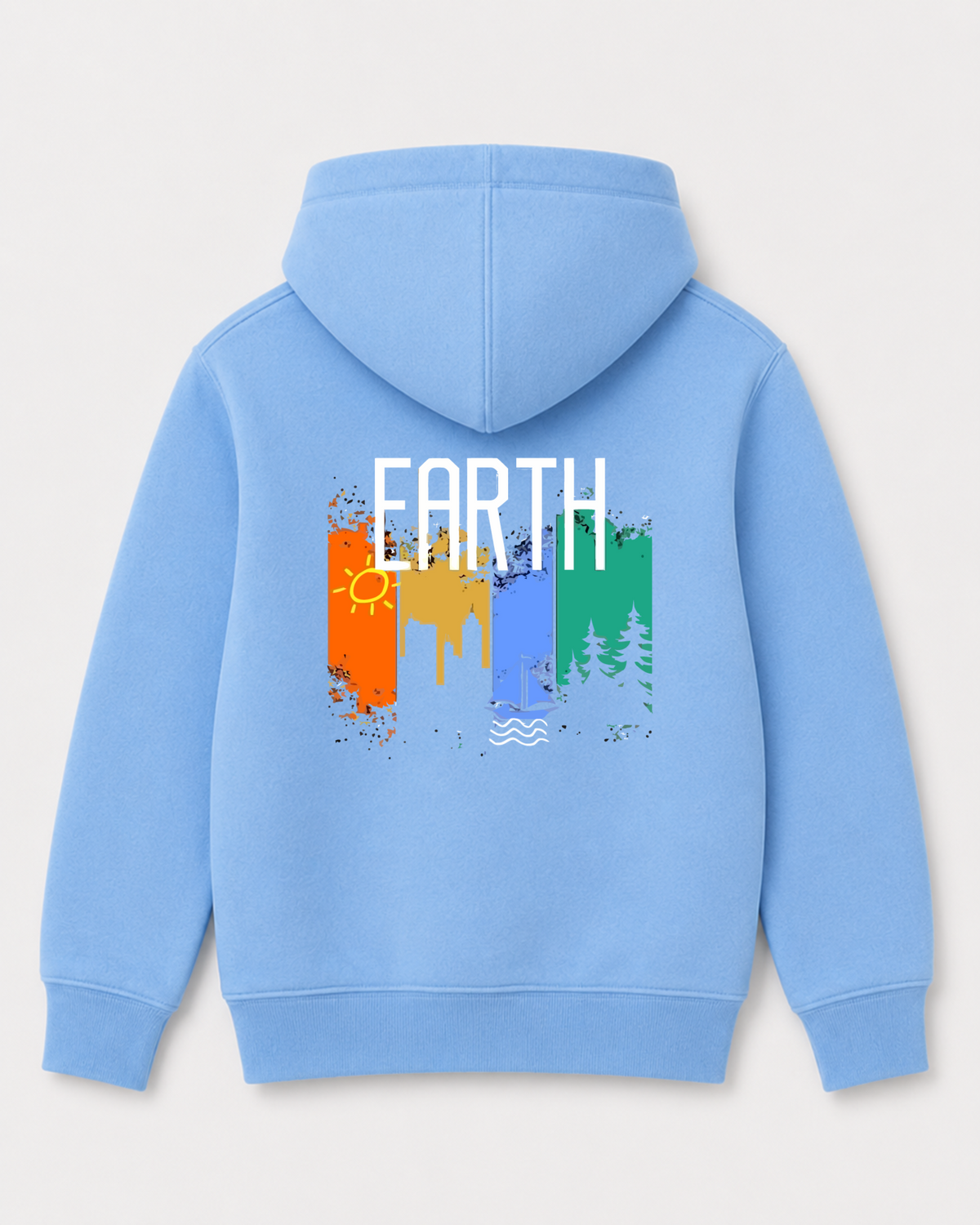 Sky Blue hoodie back 3234