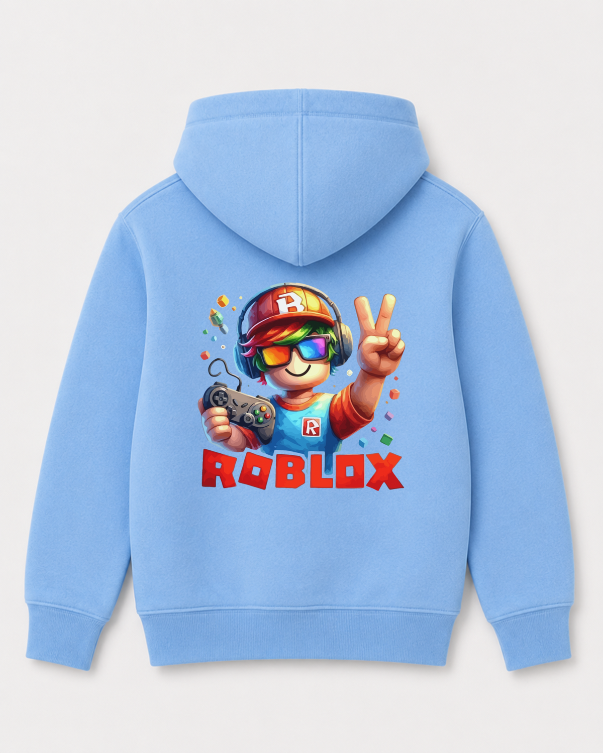 Sky Blue hoodie back 3250