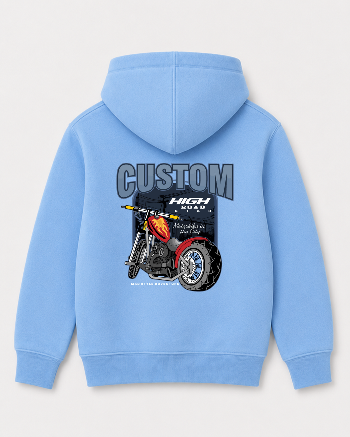Sky Blue hoodie back 3272