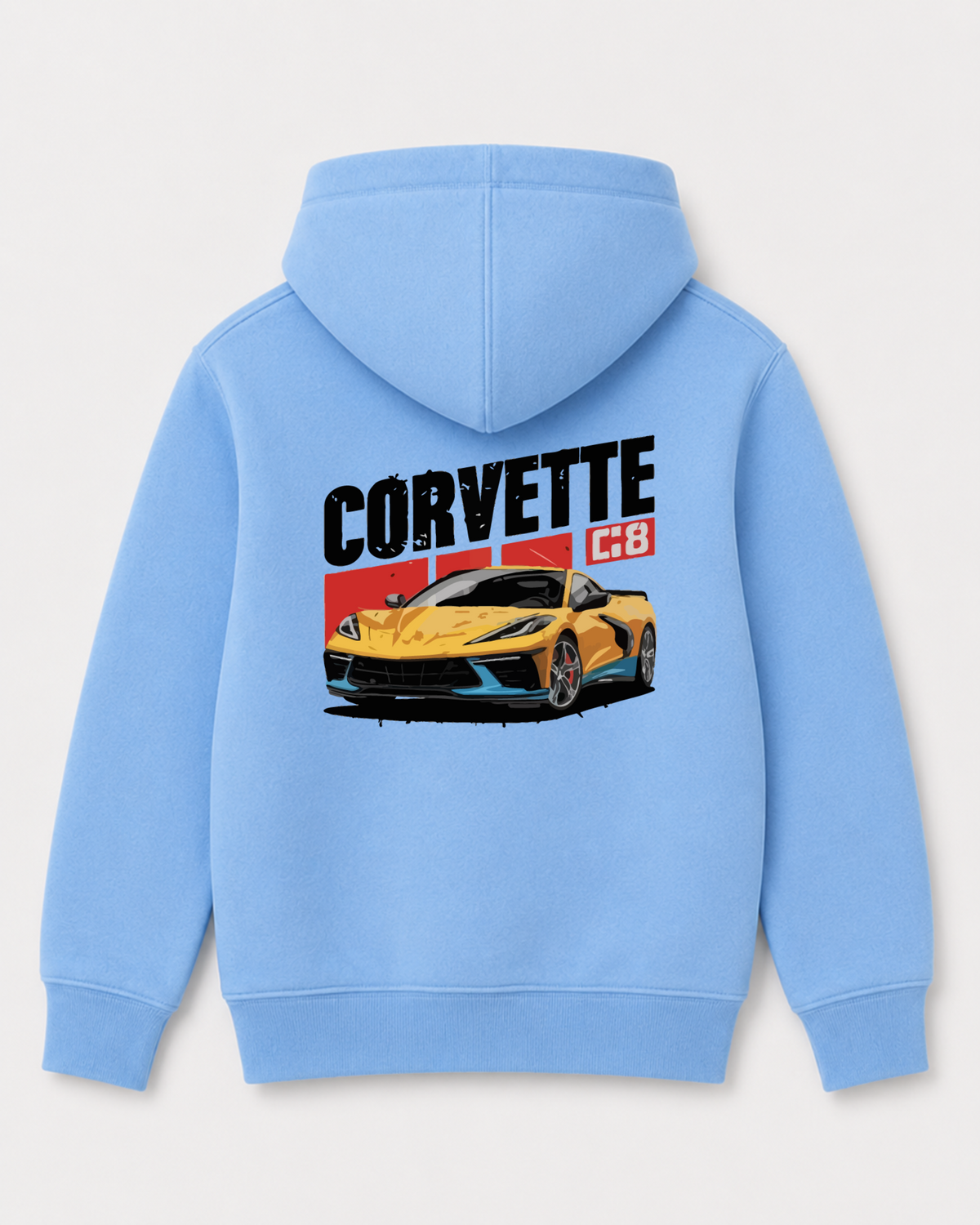 Sky Blue hoodie back 3273