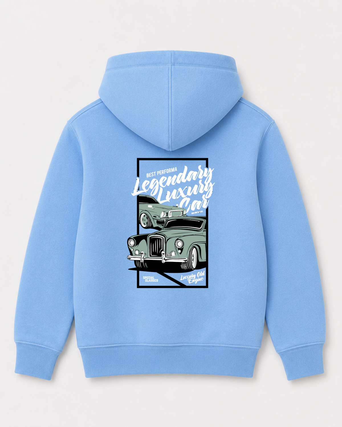 Sky Blue hoodie back 3284