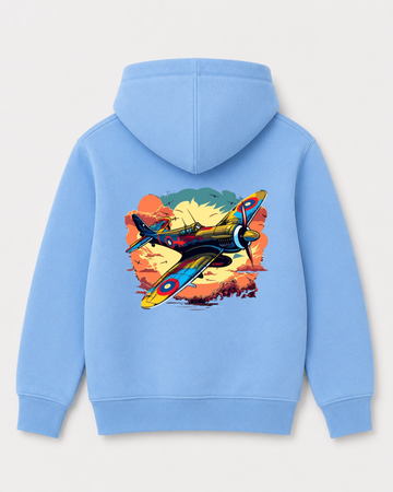 Sky Blue hoodie back 3286
