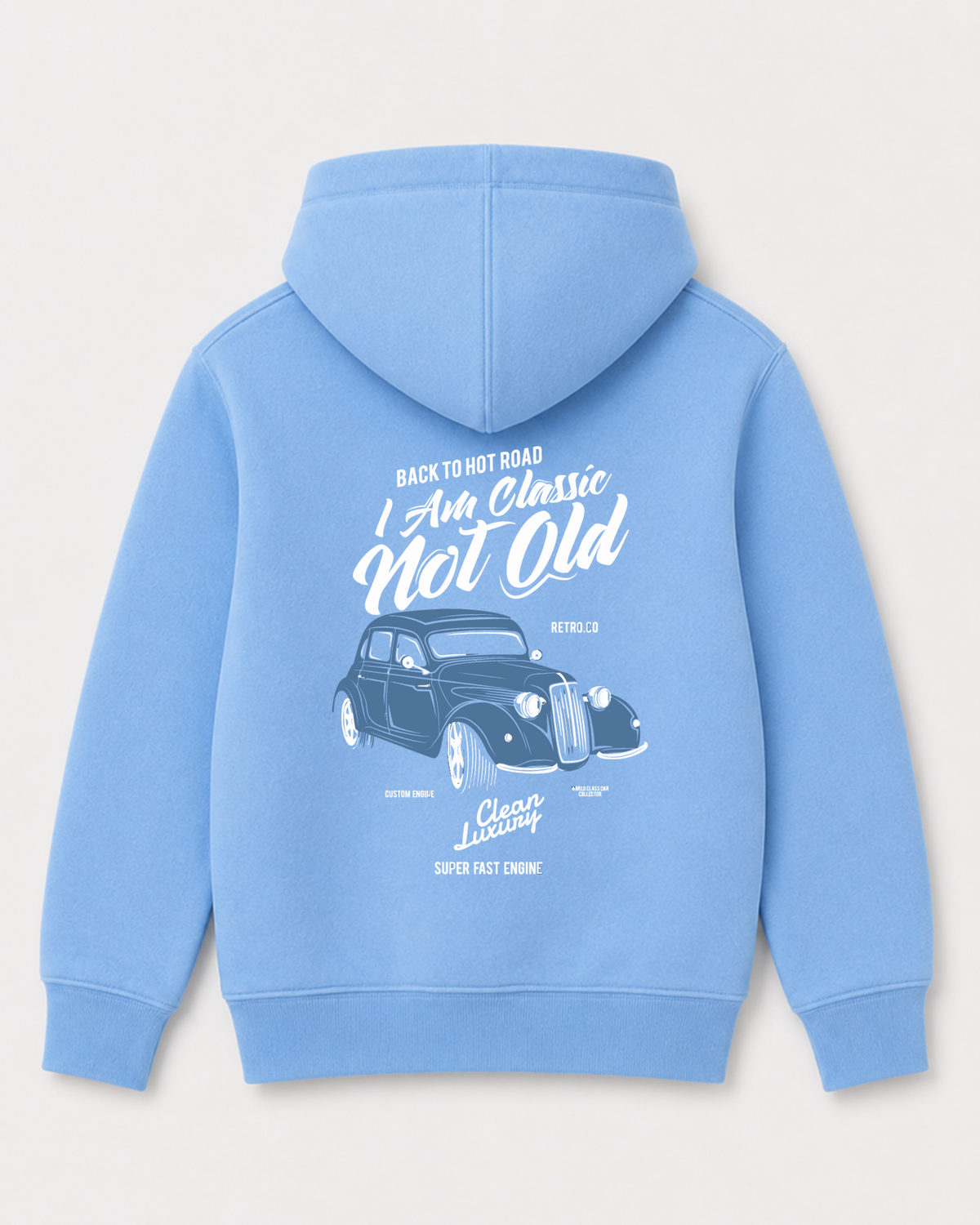 Sky Blue hoodie back 3298