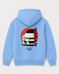 Sky Blue hoodie back 3314