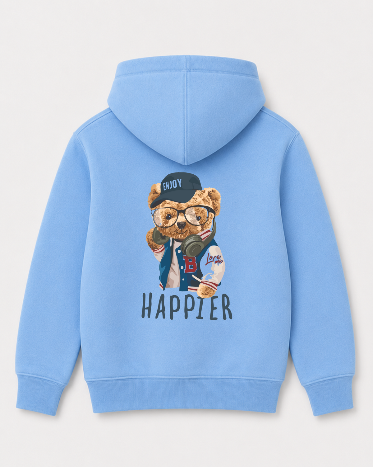 Sky Blue hoodie back 3315