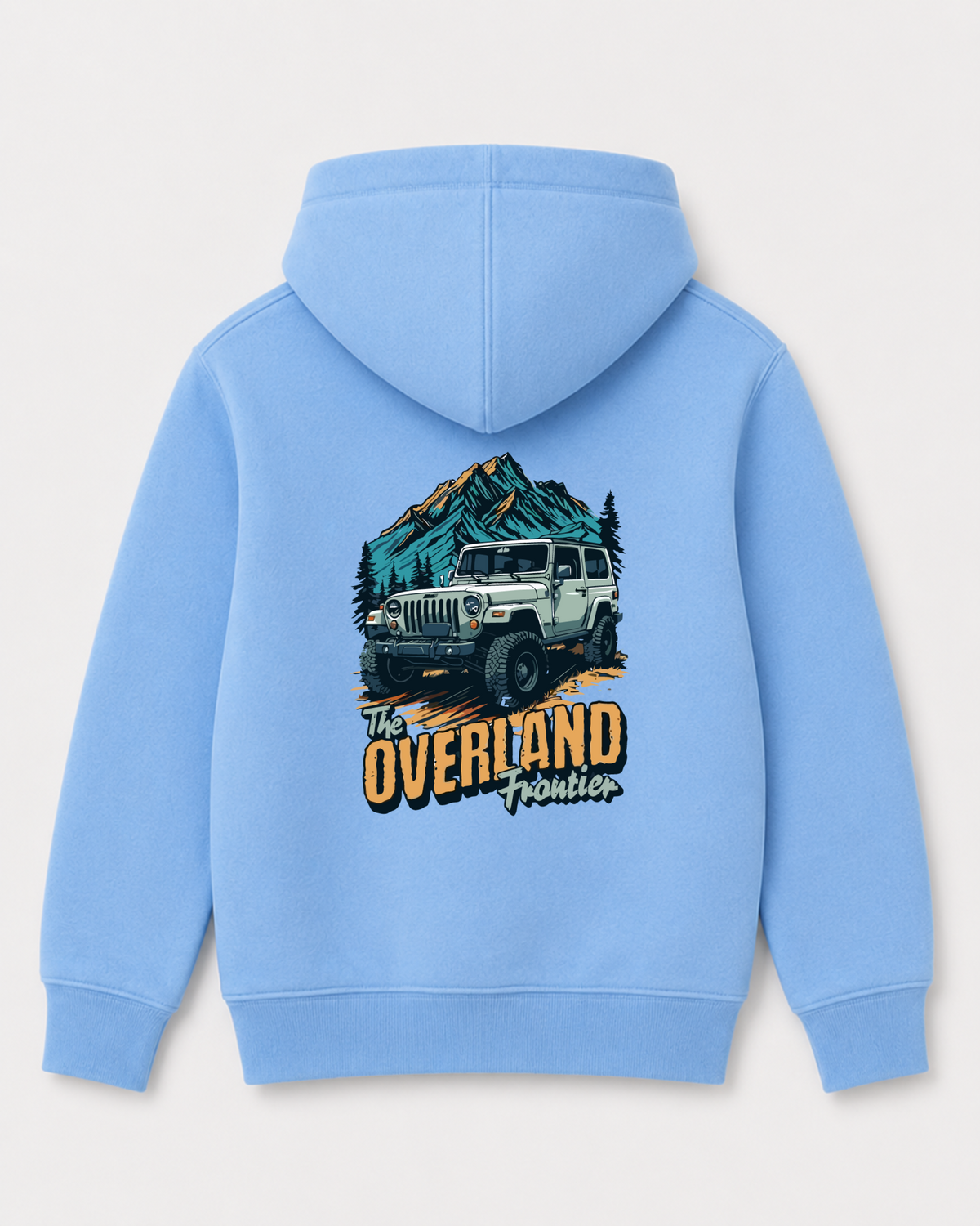 Sky Blue hoodie back 3352