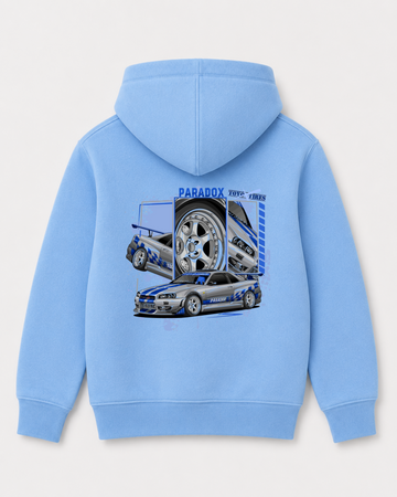 Sky Blue hoodie back 3369