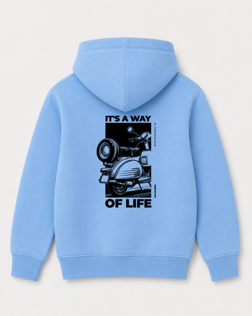 Sky Blue hoodie back 3374