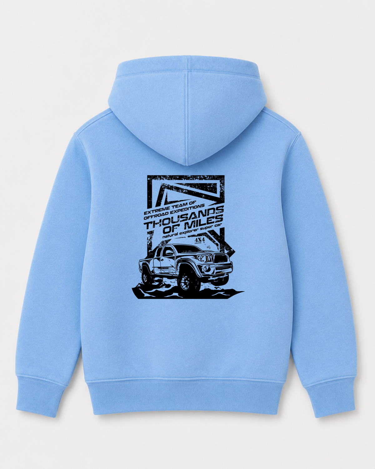 Sky Blue hoodie back 3376