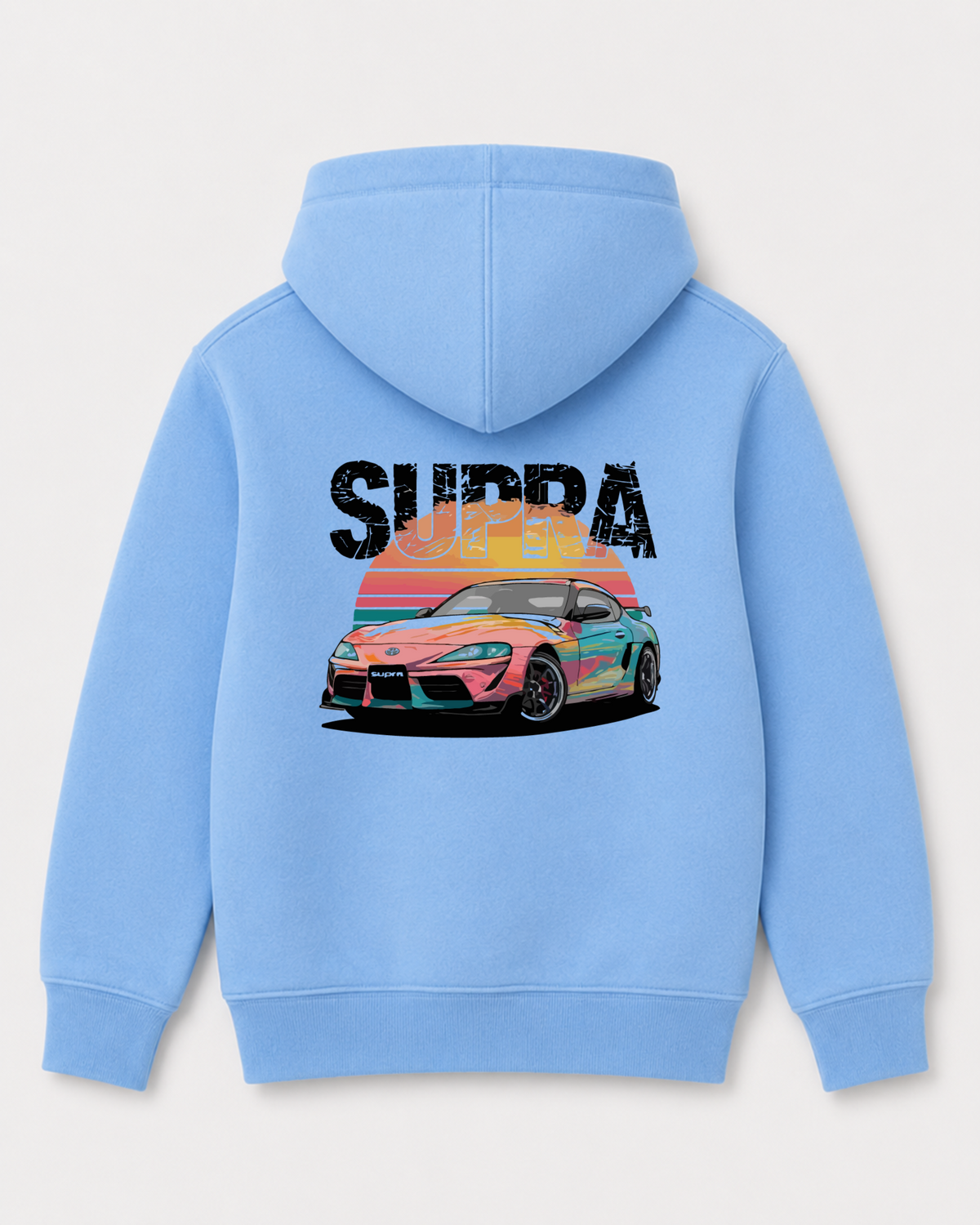 Sky Blue hoodie back 3397
