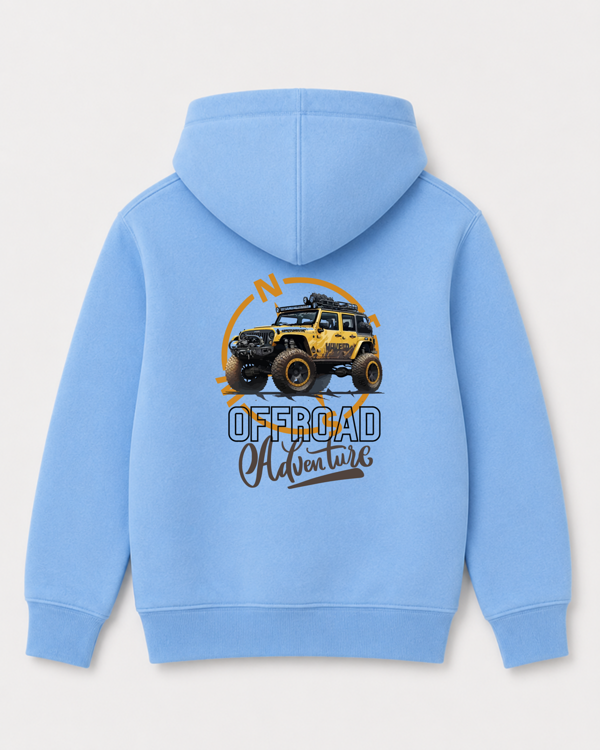 Sky Blue hoodie back 3402