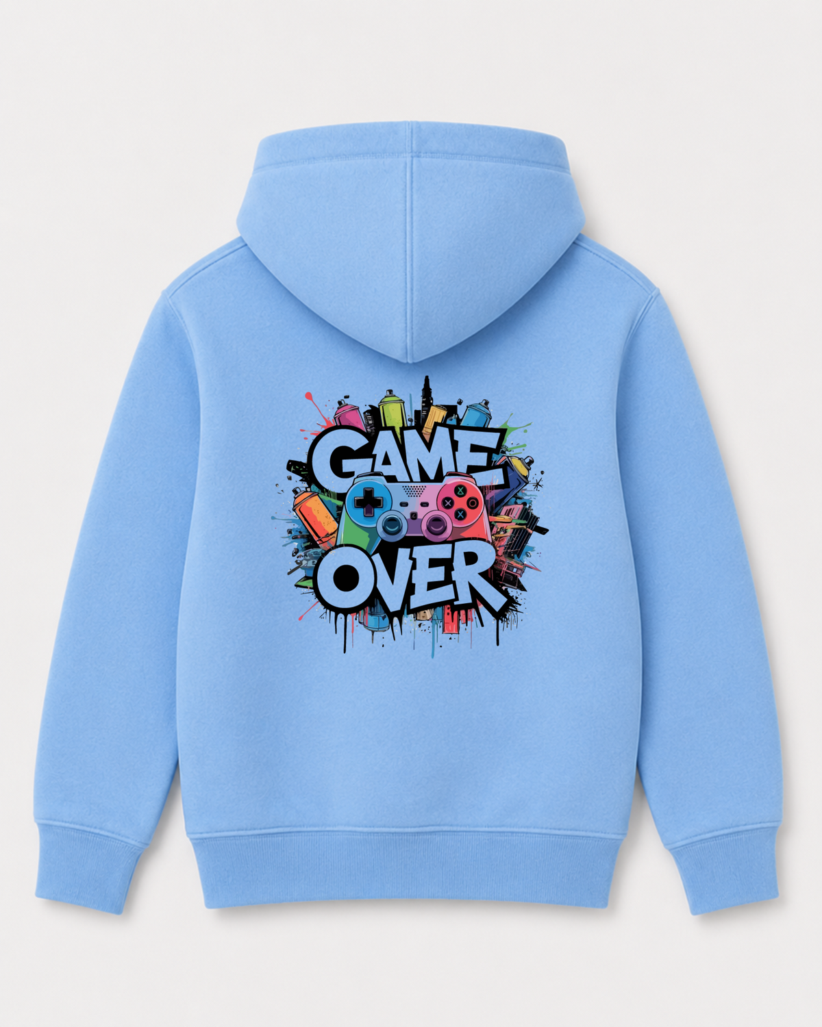 Sky Blue hoodie back 3404