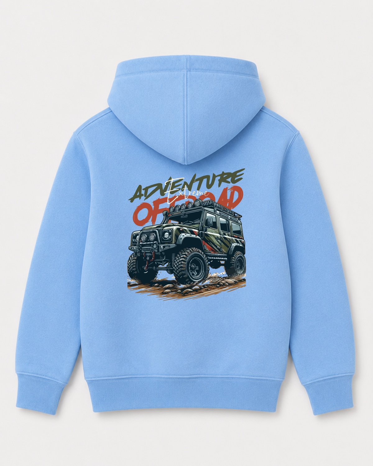 Sky Blue hoodie back 3418