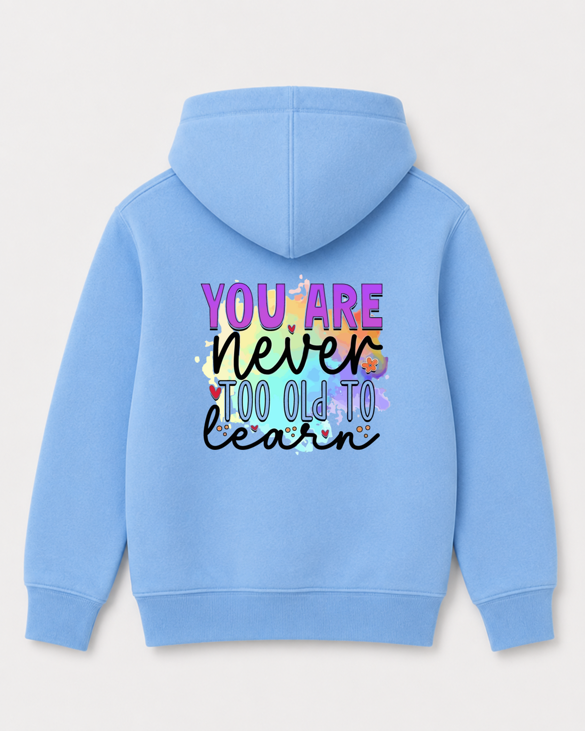Sky Blue hoodie back 3427