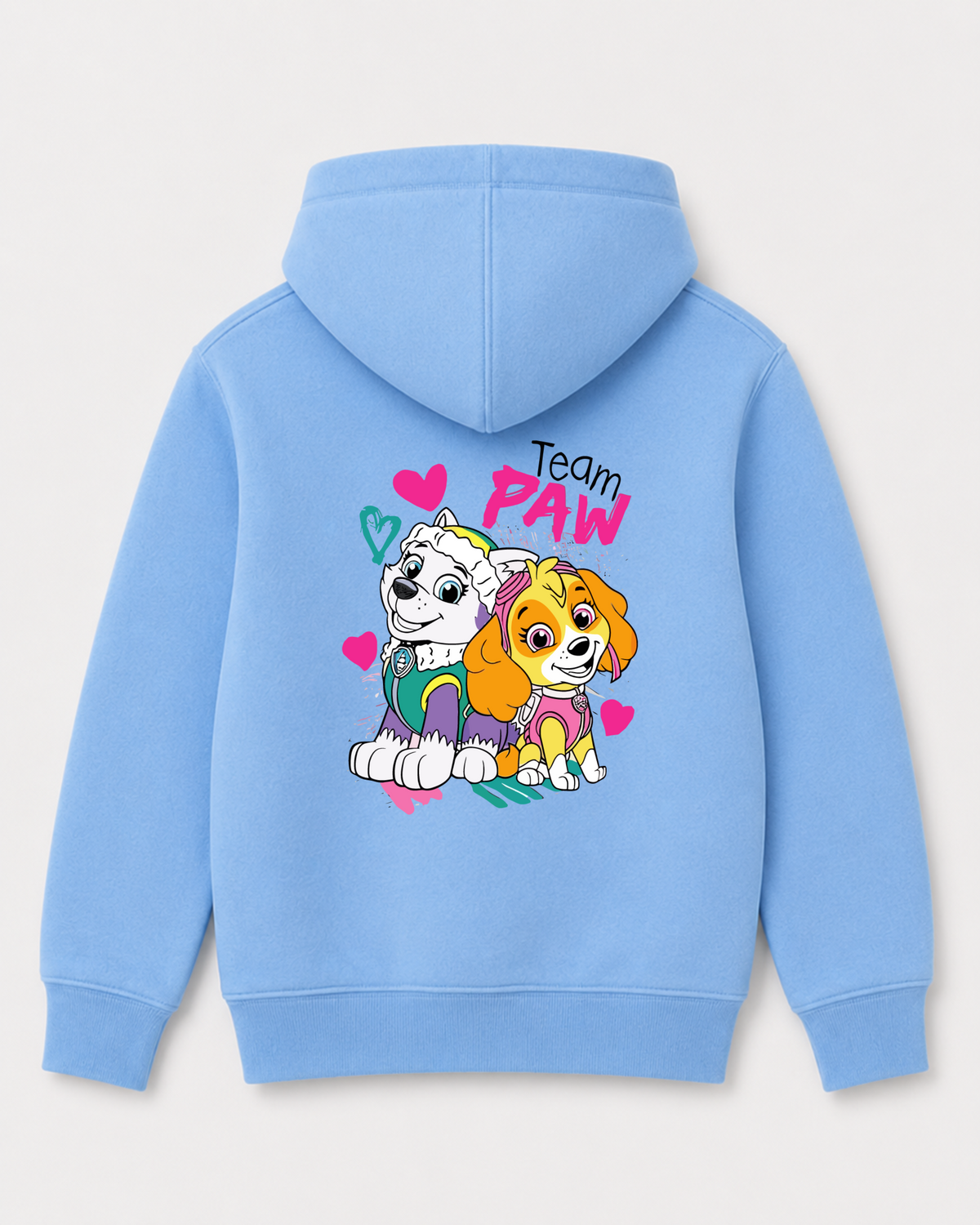 Sky Blue hoodie back 3432