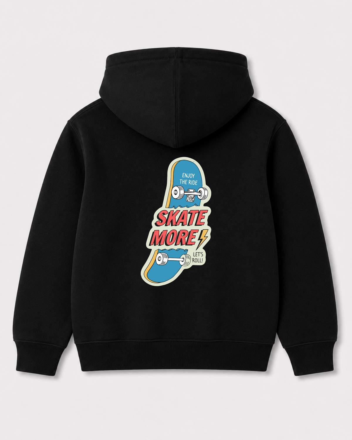 Black hoodie back 1068