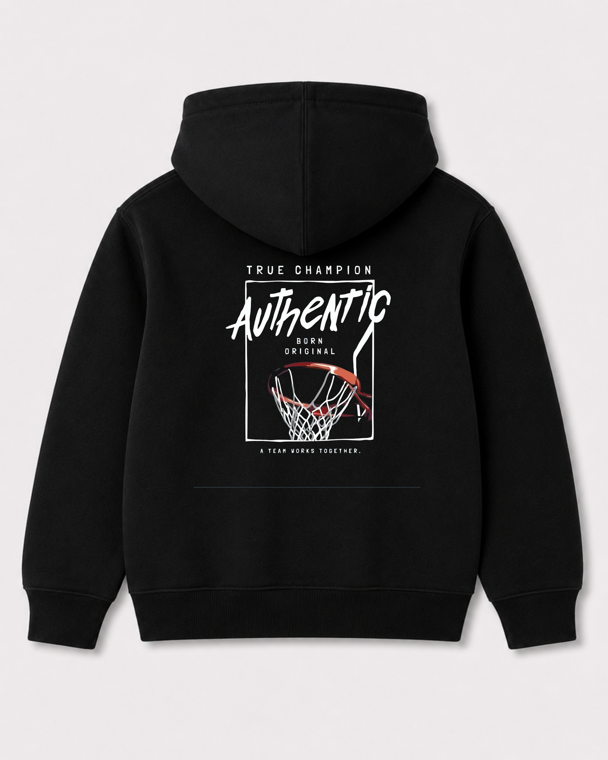 Black hoodie back 1246
