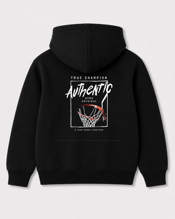 Black hoodie back 1246
