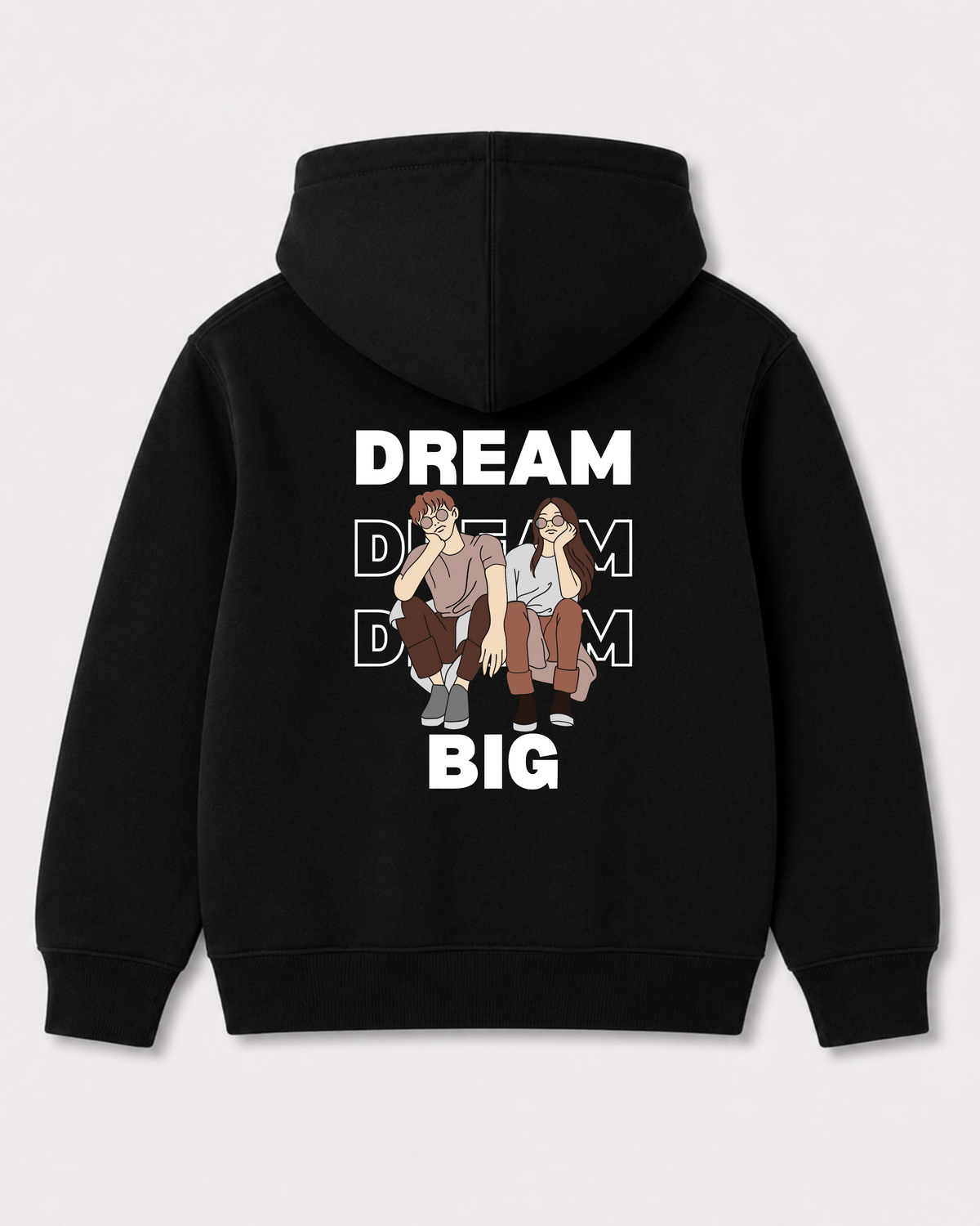 Black hoodie back 1395