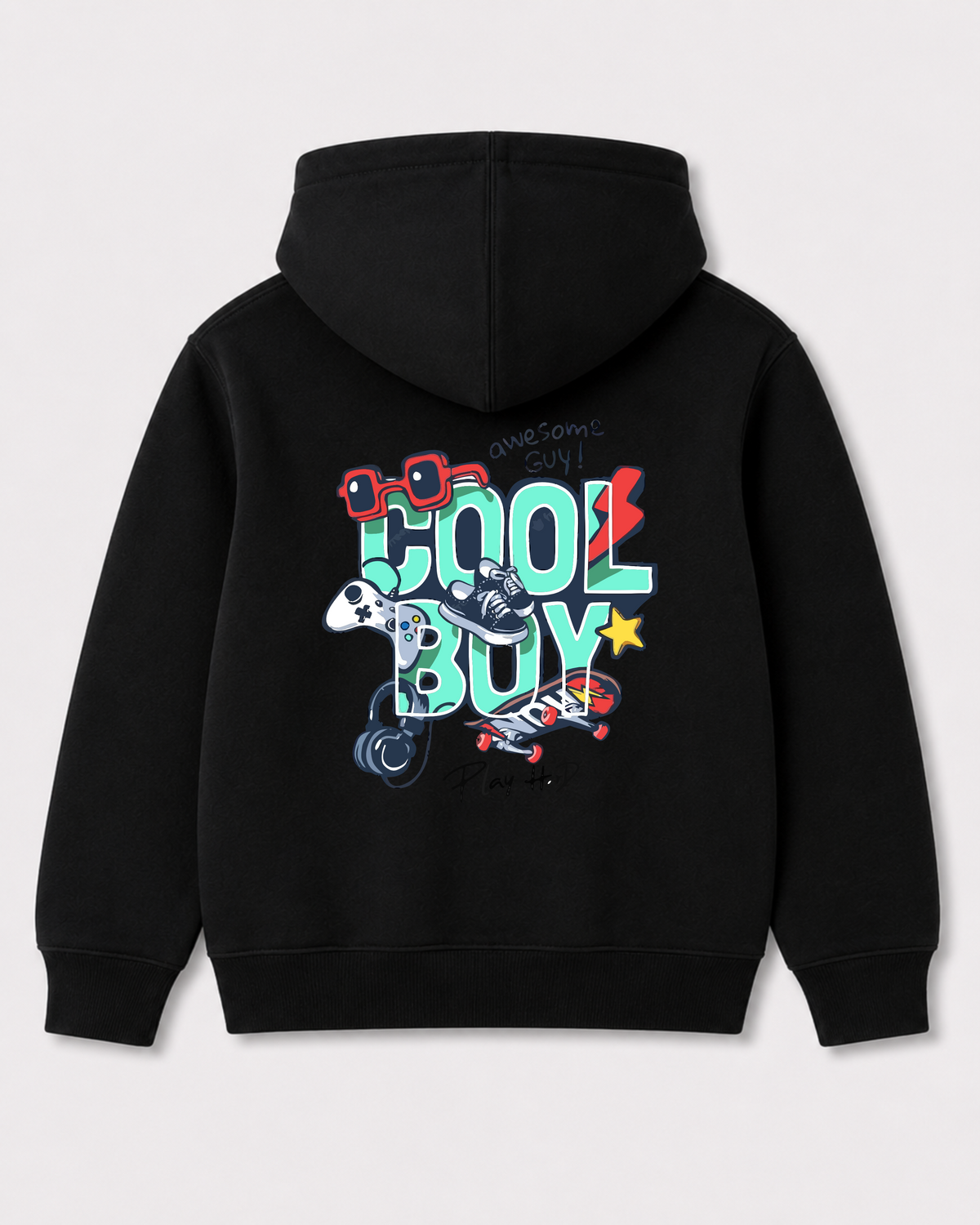 Black hoodie back 2120