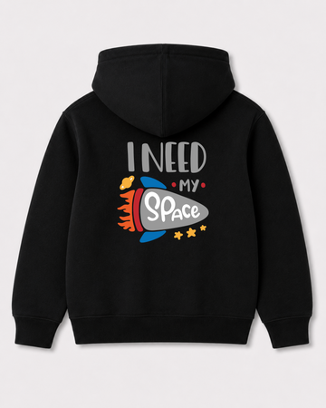 Black hoodie back 2124