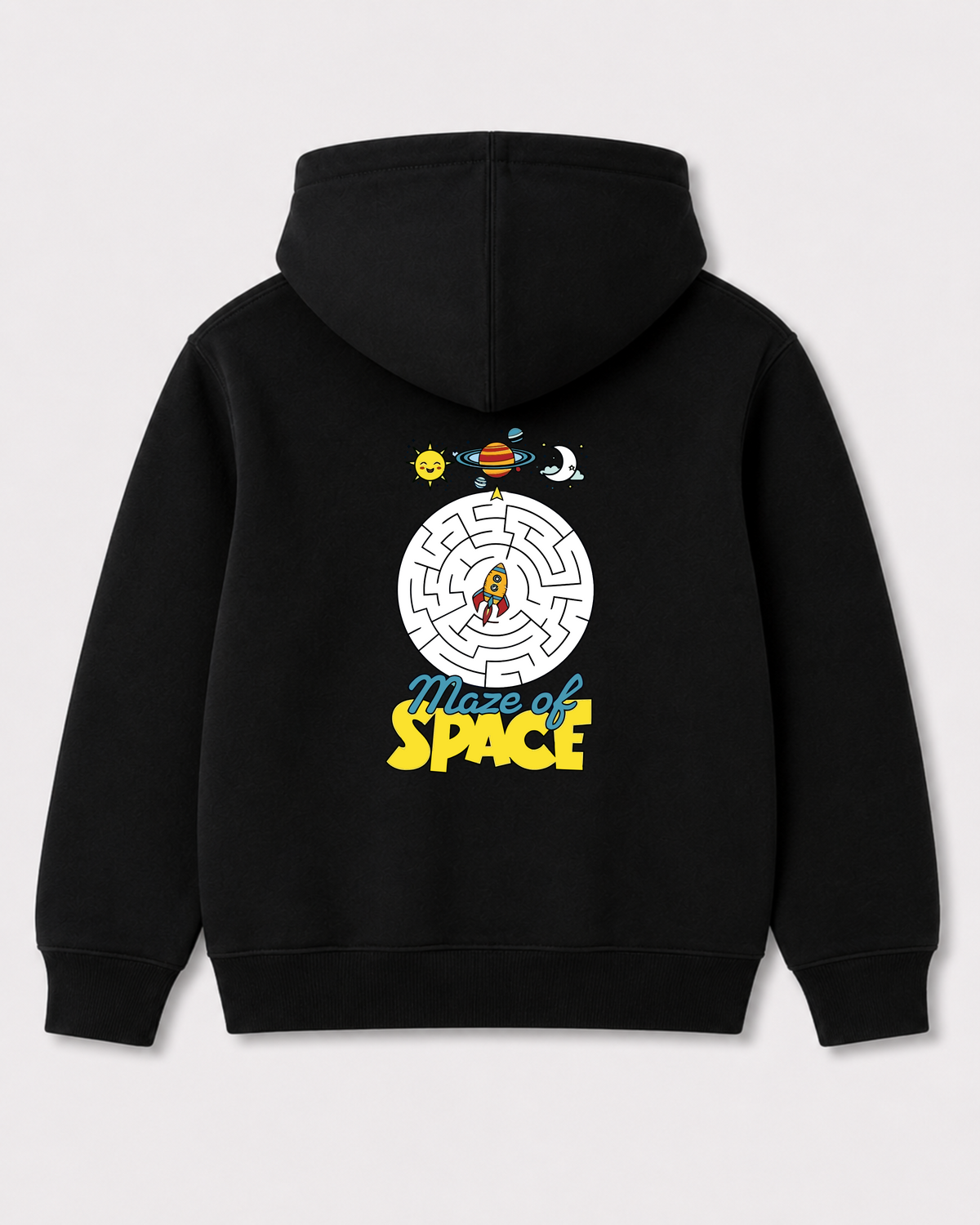 Black hoodie back 2136