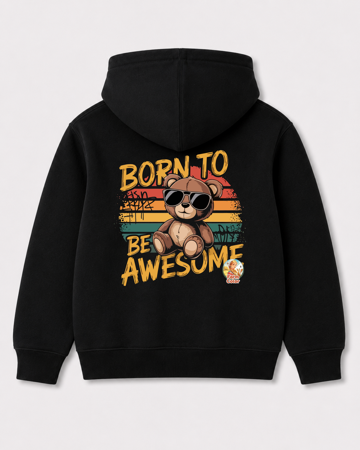 Black hoodie back 2137