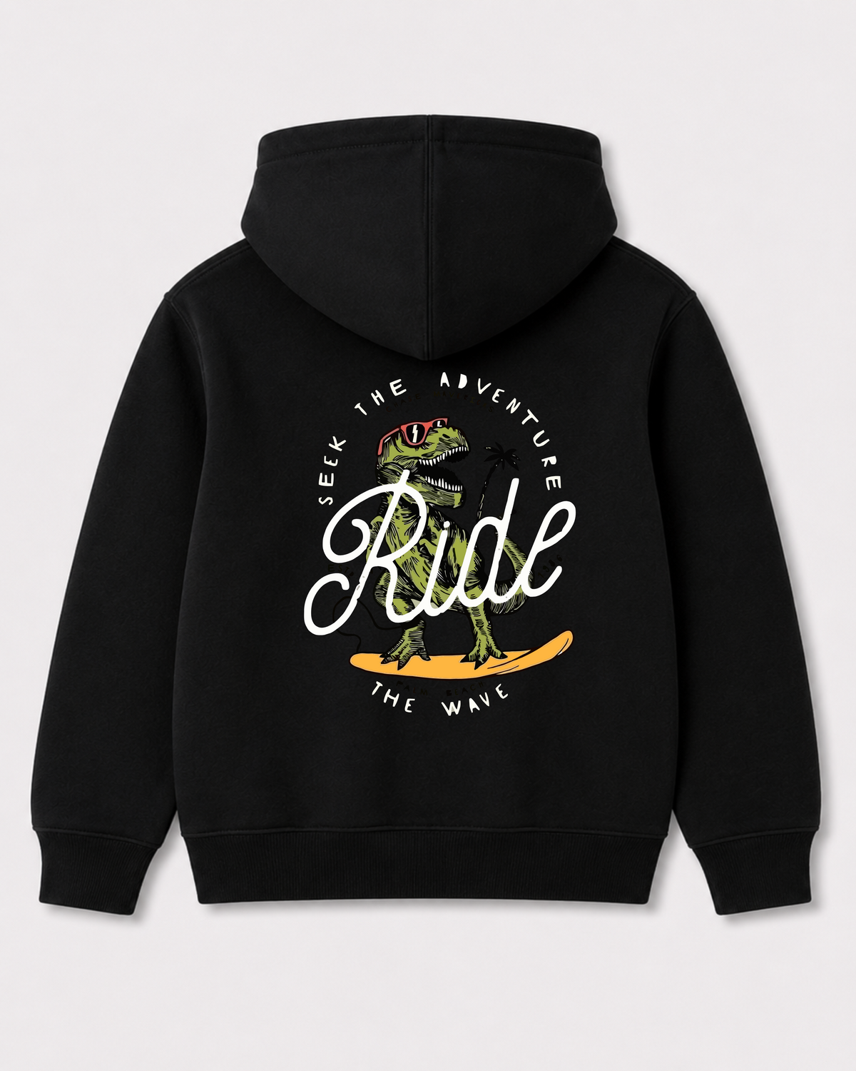 Black hoodie back 2142