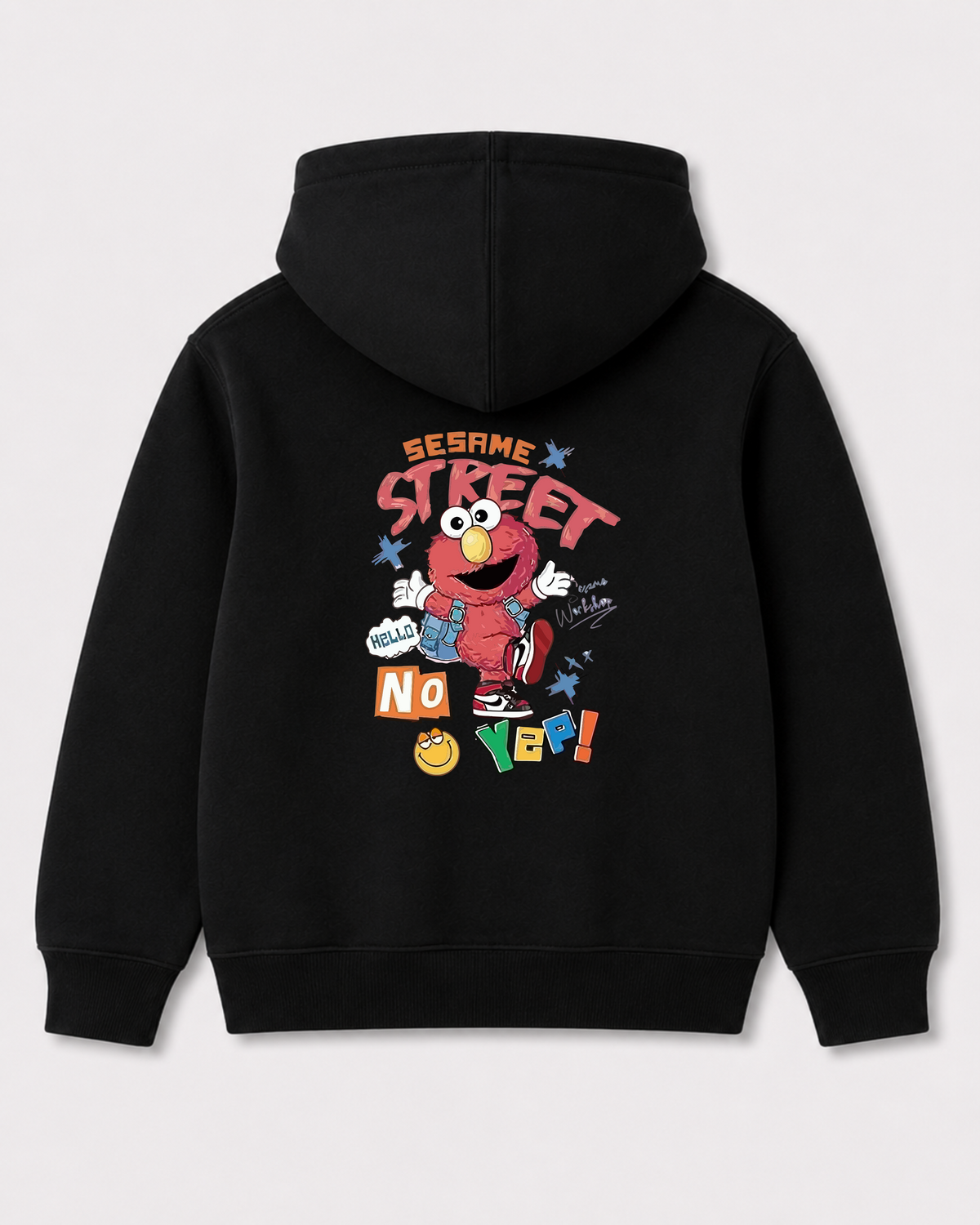 Black hoodie back 2158