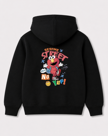 Black hoodie back 2158