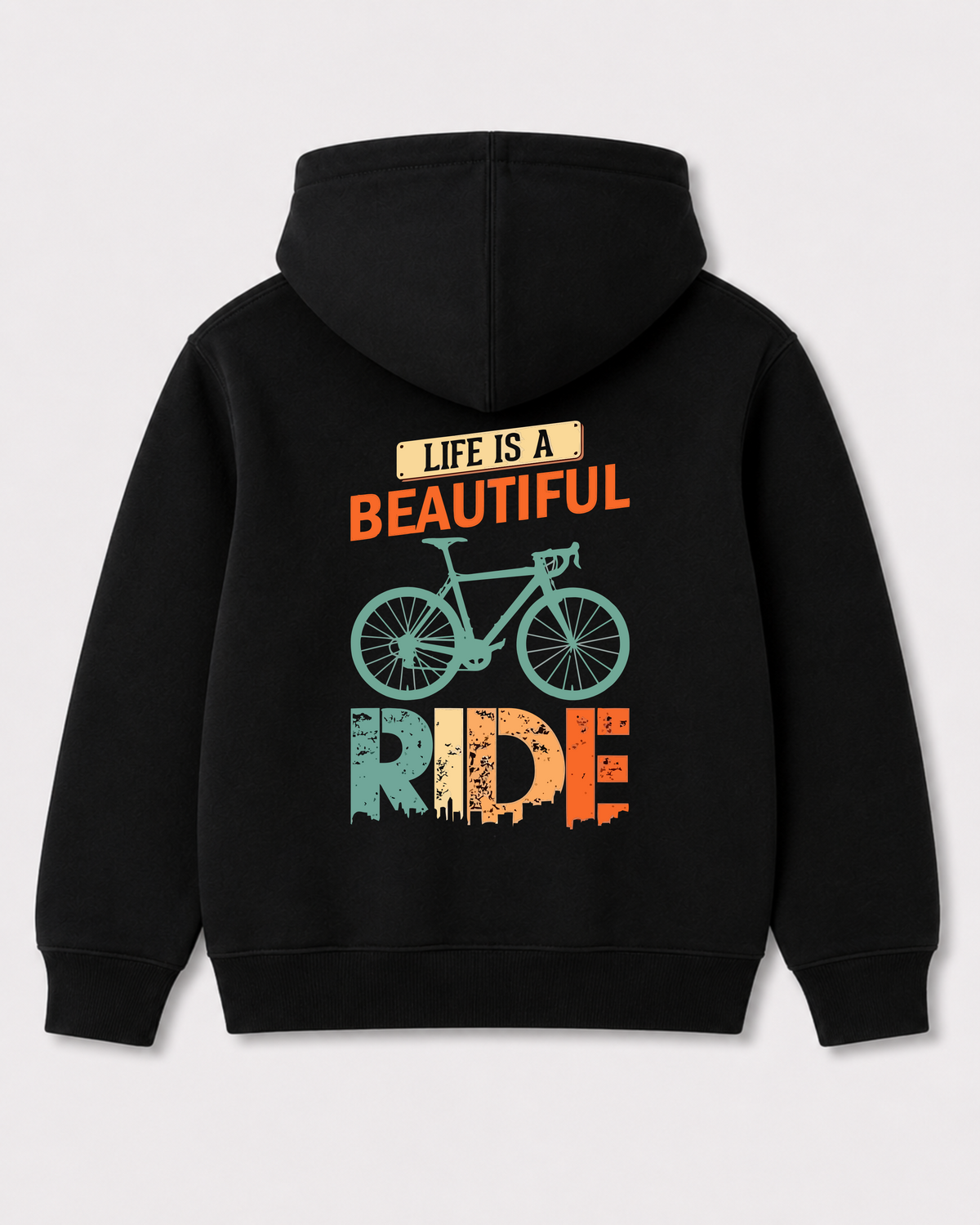 Black hoodie back 2173