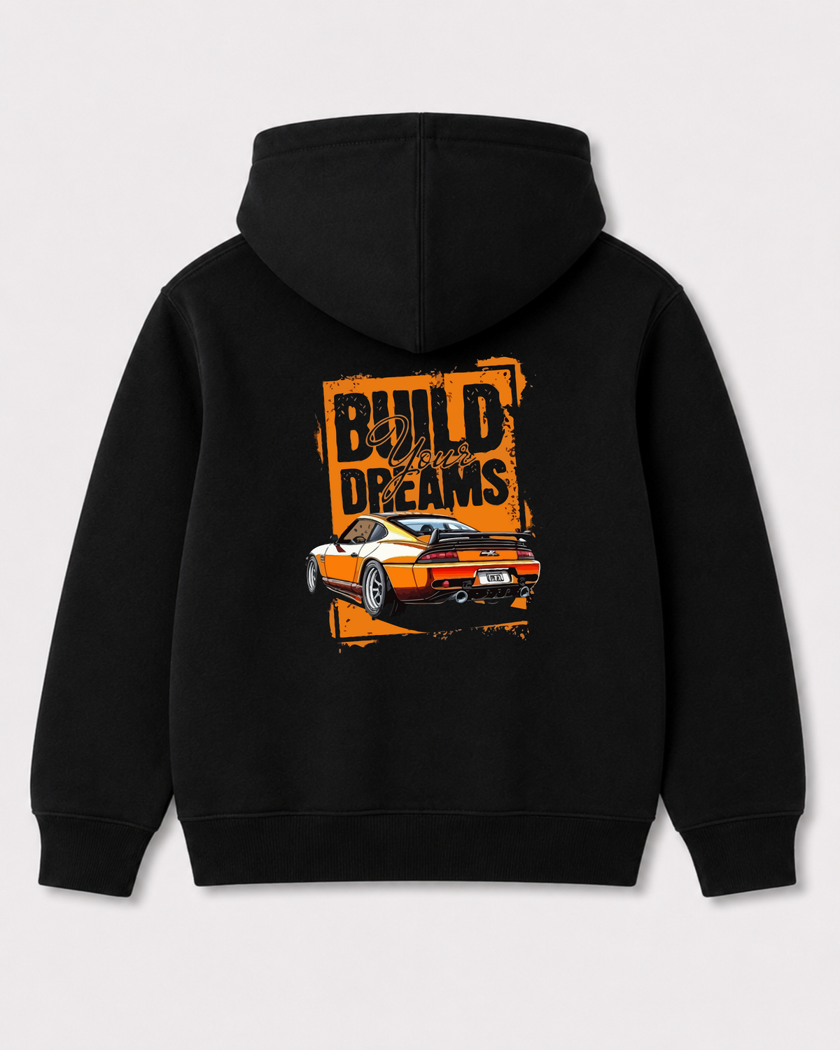 Black hoodie back 2179