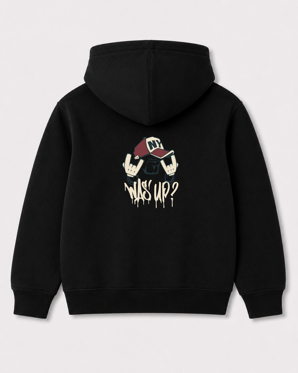 Black hoodie back 2185