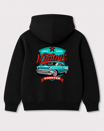 Black hoodie back 3006